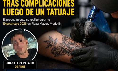 Investigan fallecimiento de joven tras presentar complicaciones de salud luego de un tatuaje.